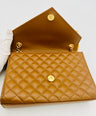 Saint Laurent Classic Monogram Envelope Satchel Mixed Matelassé Leather
