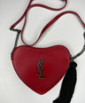 Saint Laurent Monogram Heart Leather Crossbody