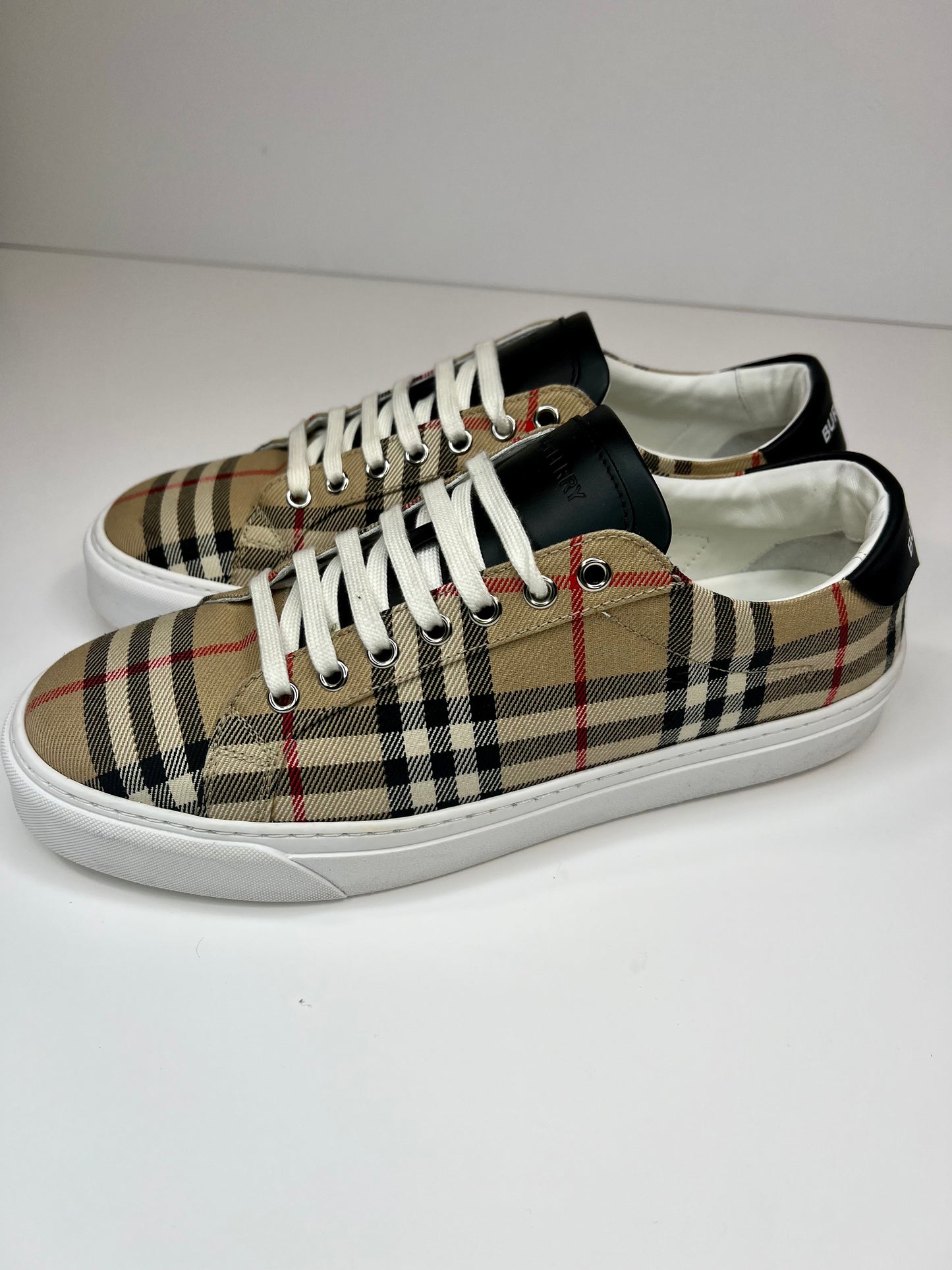 Burberry Check Canvas Low-Top  Sneaker