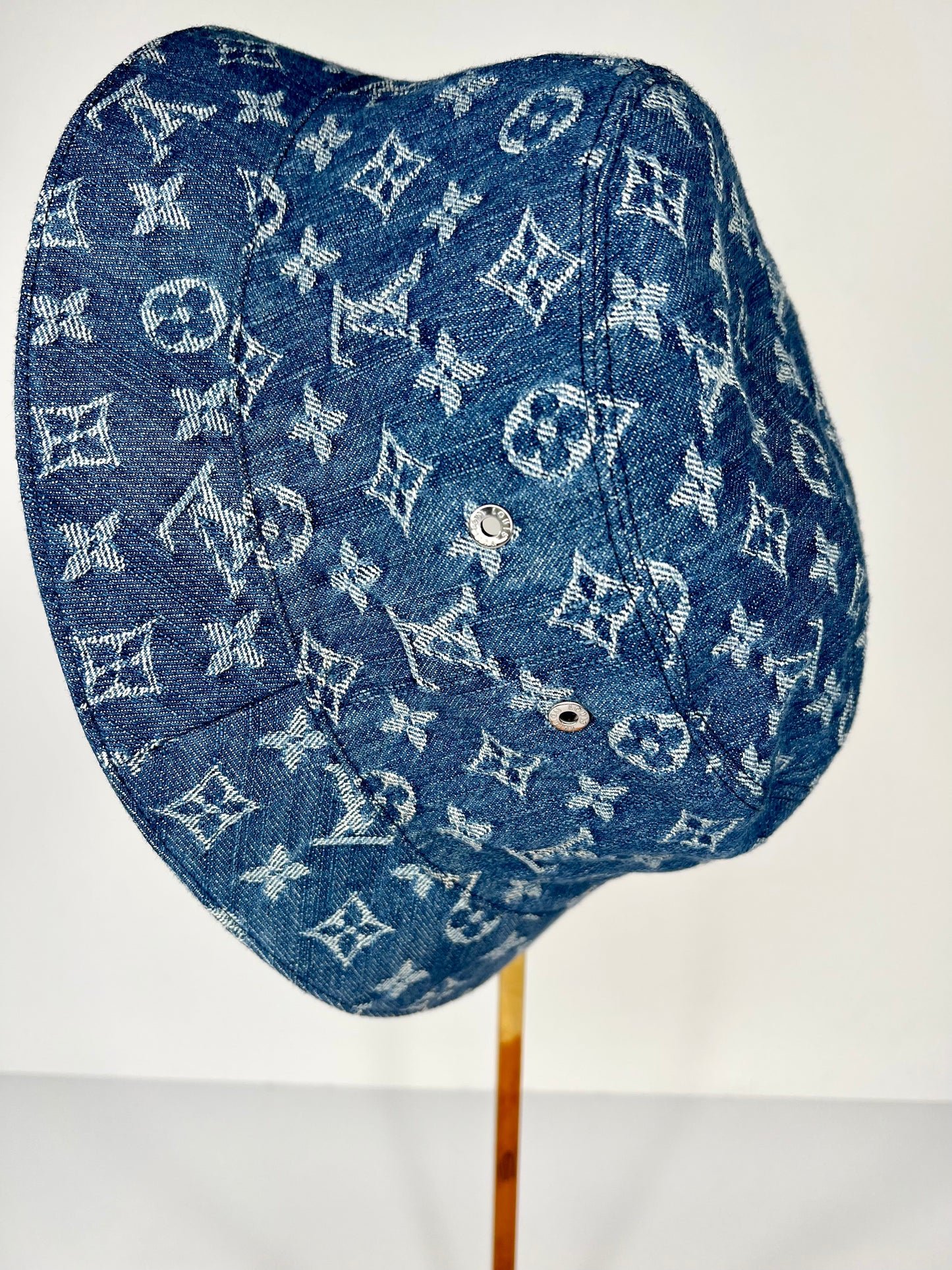 Louis Vuitton Essential Reversible Bucket Hat Monogram Denim Blue
