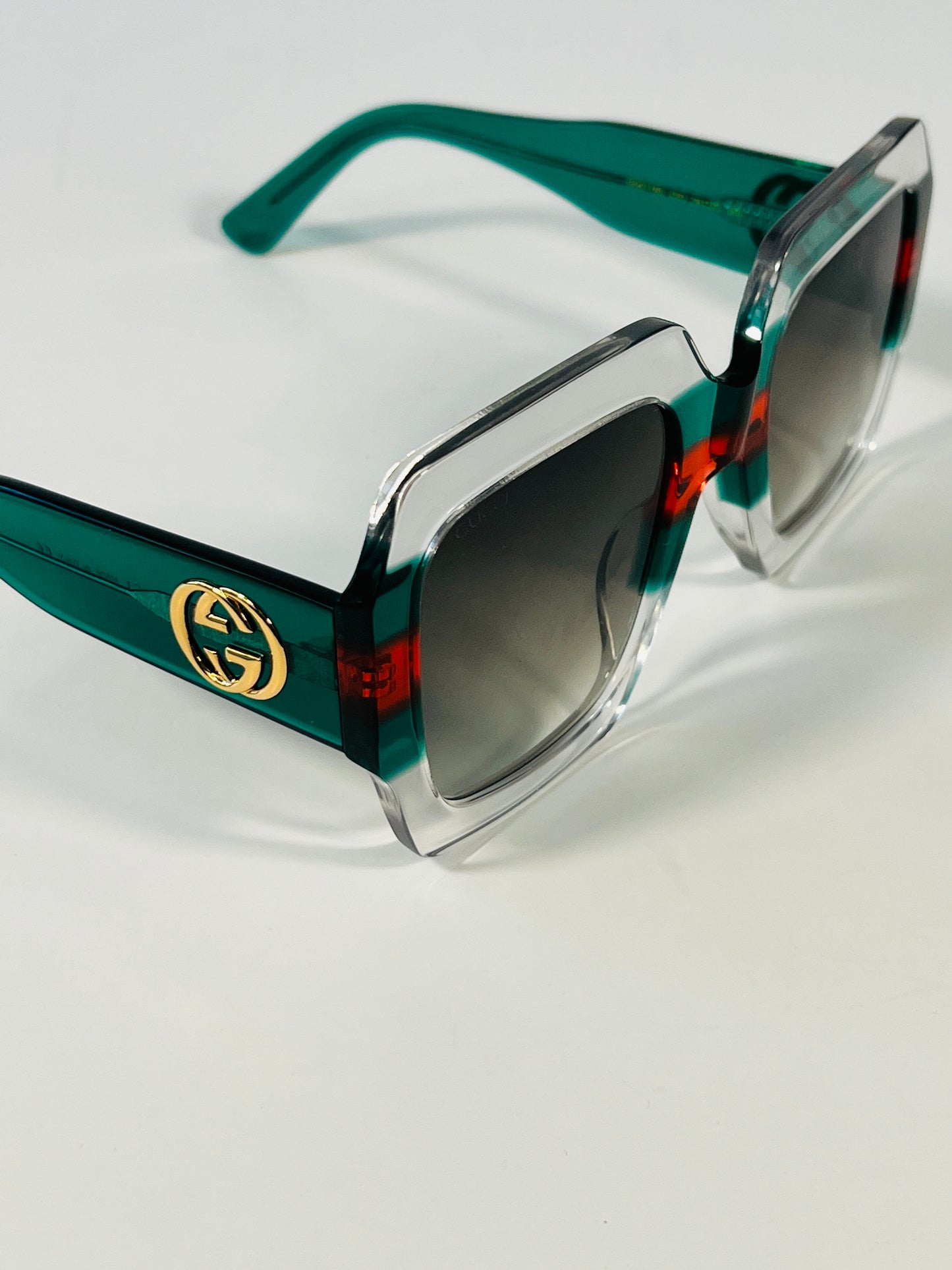 Gucci Square-frame acetate sunglasses - Full Set